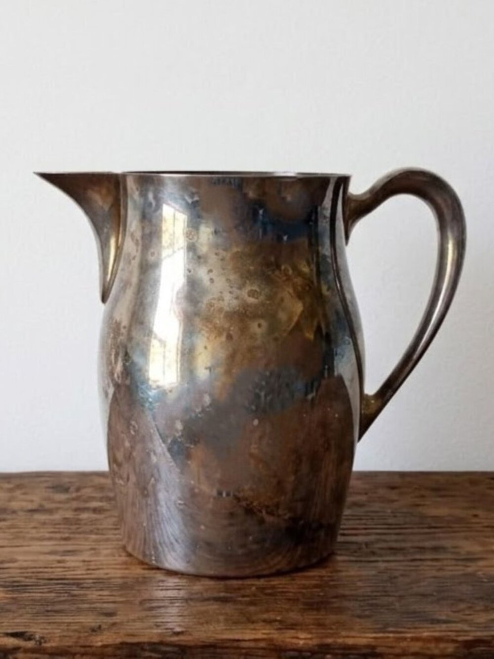 Vintage EPCA Bristol by Poole Silverplate Water Pitcher B54 Serve Ware 8.5" MCM